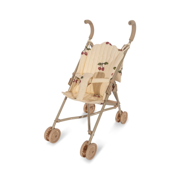 Konges Sløjd - Dolls baby carriage, ma grande cerise pink glitter