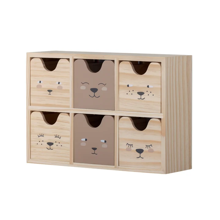 Bloomingville Mini - Calle Storage box, brown