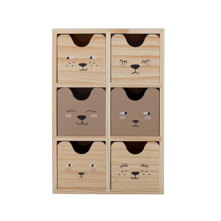 Bloomingville Mini - Calle Storage box, brown