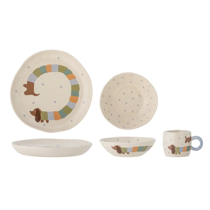 Bloomingville Mini - Charlie Tableware set, multicolored (3 pcs.)