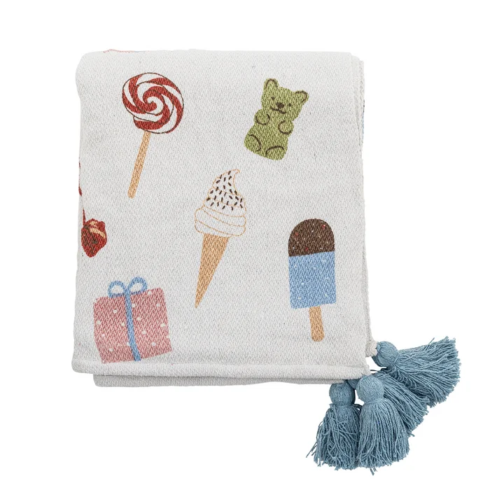 Bloomingville Mini - Sweets blanket, 130 x 160 cm, multicolored
