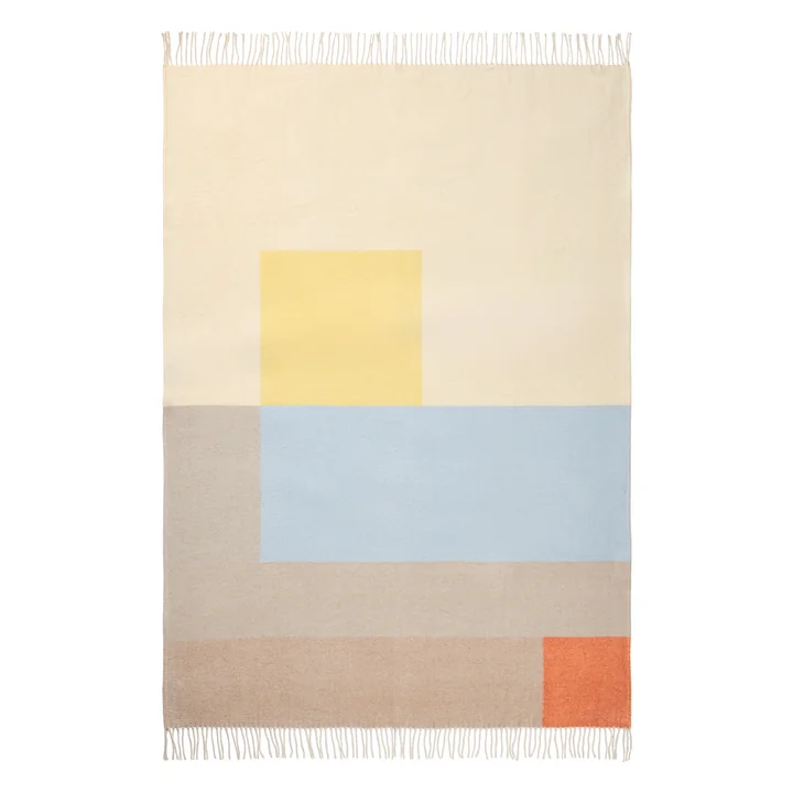 Mette Ditmer - Brick blanket 190 x 125 cm, light yellow