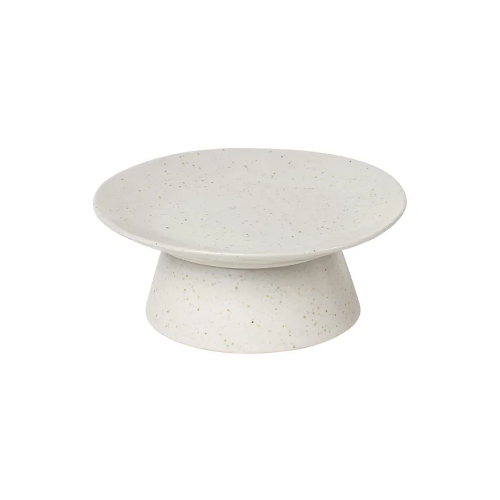 Broste Copenhagen - Nordic Vanilla cake plate, Ø 14.5 x 6 cm, white
