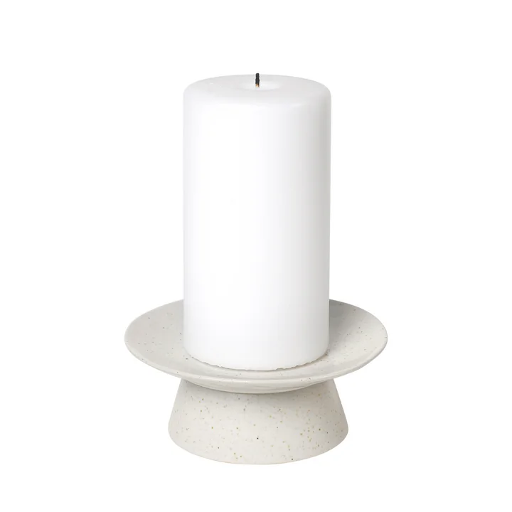 Broste Copenhagen - Nordic Vanilla cake plate, Ø 14.5 x 6 cm, white