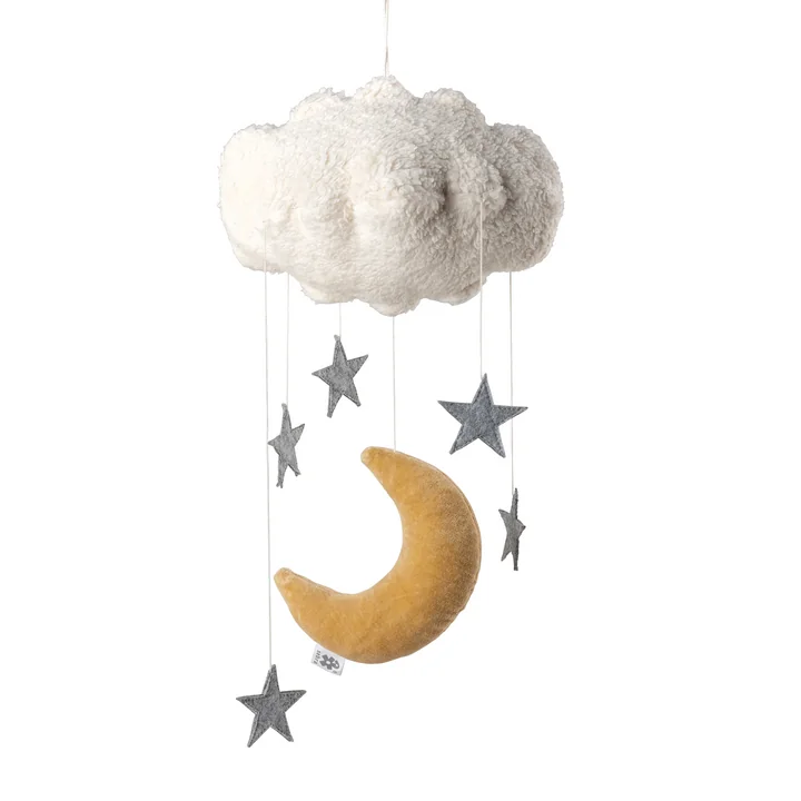 Sebra - Baby mobile Moon & Stars, beige