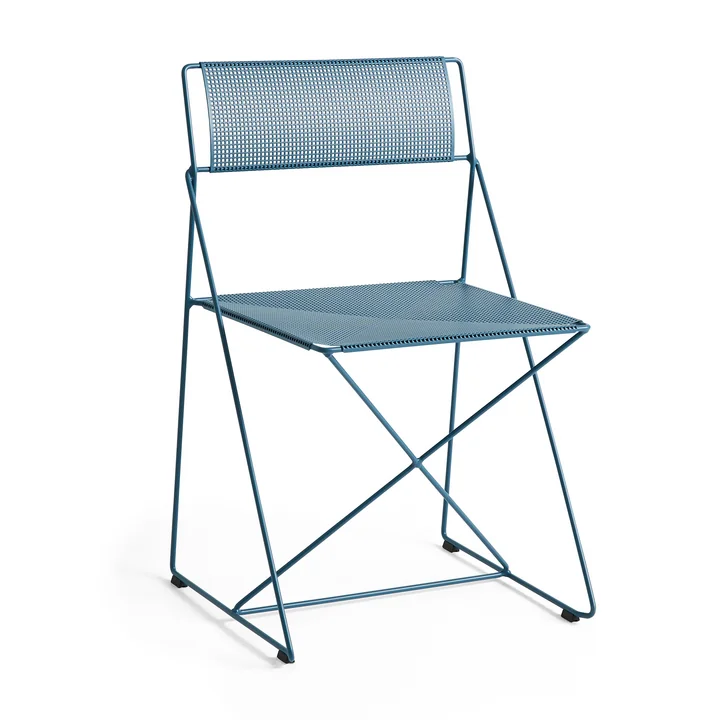 HAY - X-Line Chair, Outdoor, powder blue