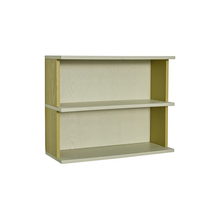 Hübsch Interior - Pep wall shelf, yellow / gray