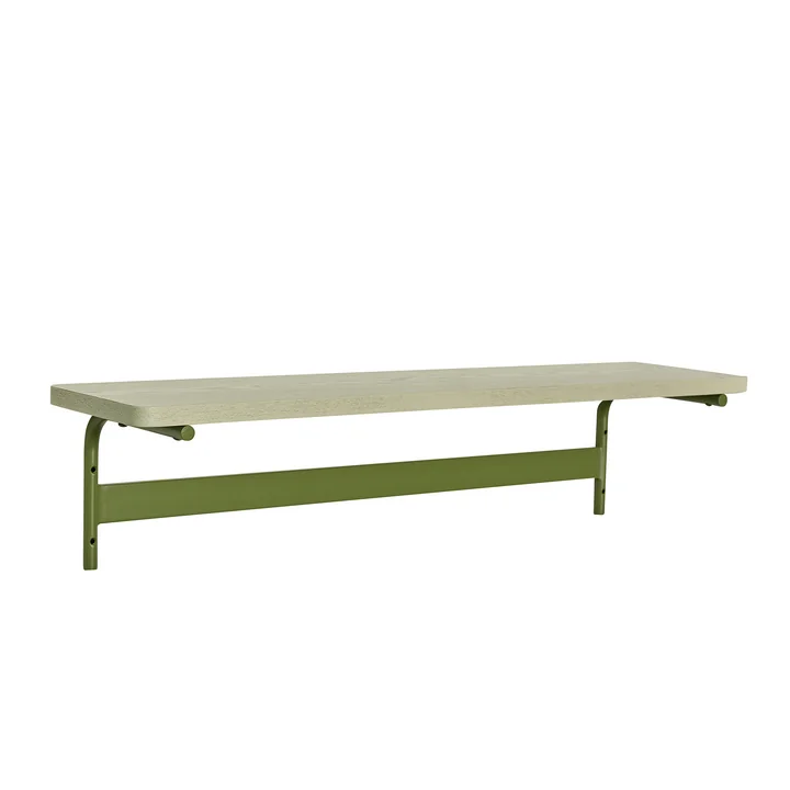 Hübsch Interior - Koi wall shelf, green / gray