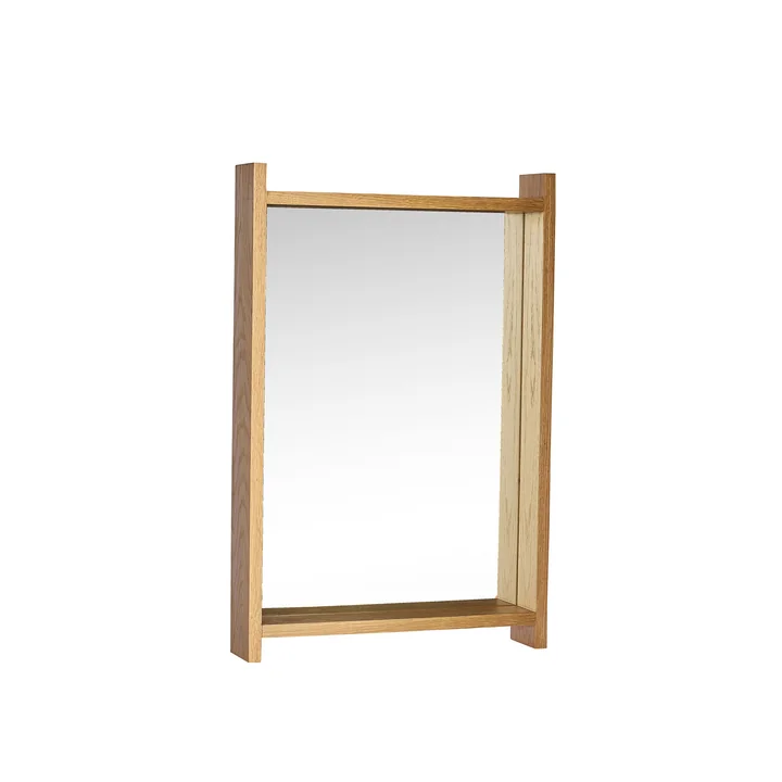 Hübsch Interior - Forma wall mirror 60 x 40 cm, oak frame