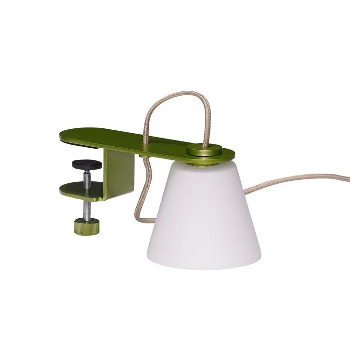 Hübsch Interior - Lure clamp light, metallic green