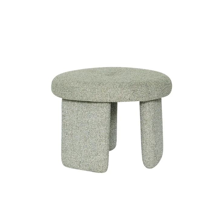 Hübsch Interior - Rocco pouf, light green