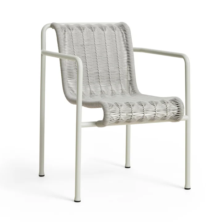 HAY - Palissade Cord Dining Armchair, sky grey