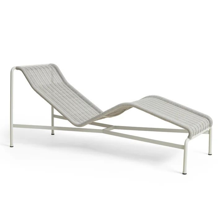 HAY - Palissade Cord Chaise Longue Deck chair, sky gray