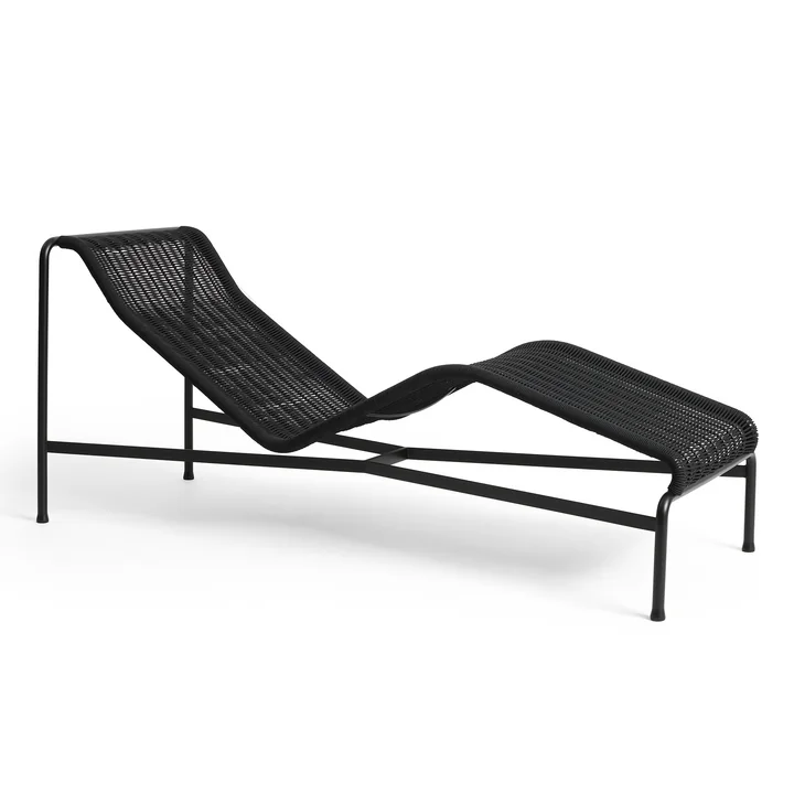 HAY - Palissade Cord Chaise Longue Deck chair, anthracite