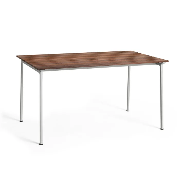 HAY - Traverse table, 140 x 83 cm, aluminum / oiled ash