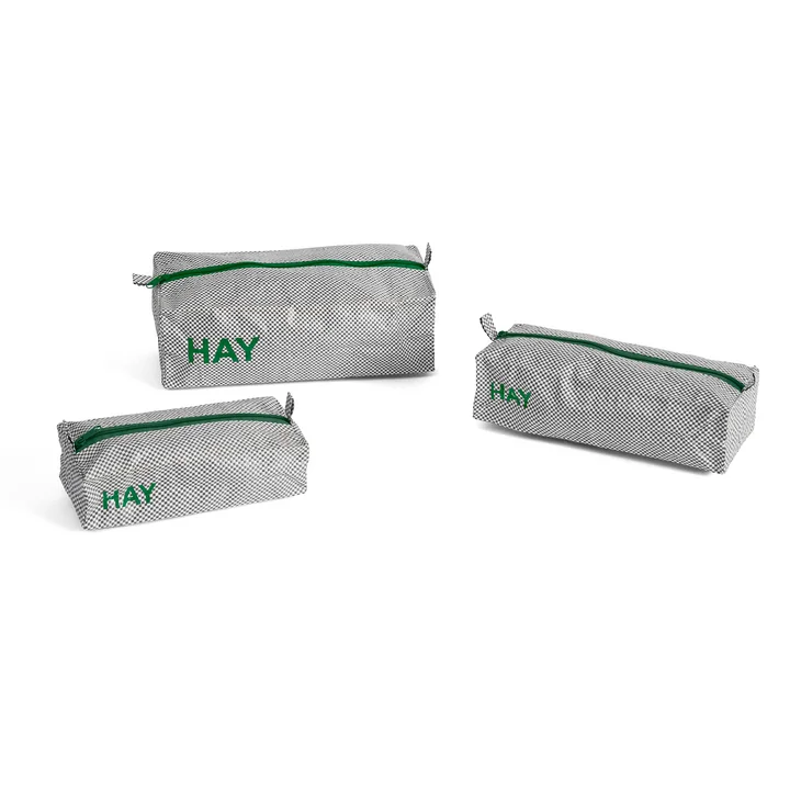 HAY - Candy Mono Toiletry bag, box, gray (3 pieces)