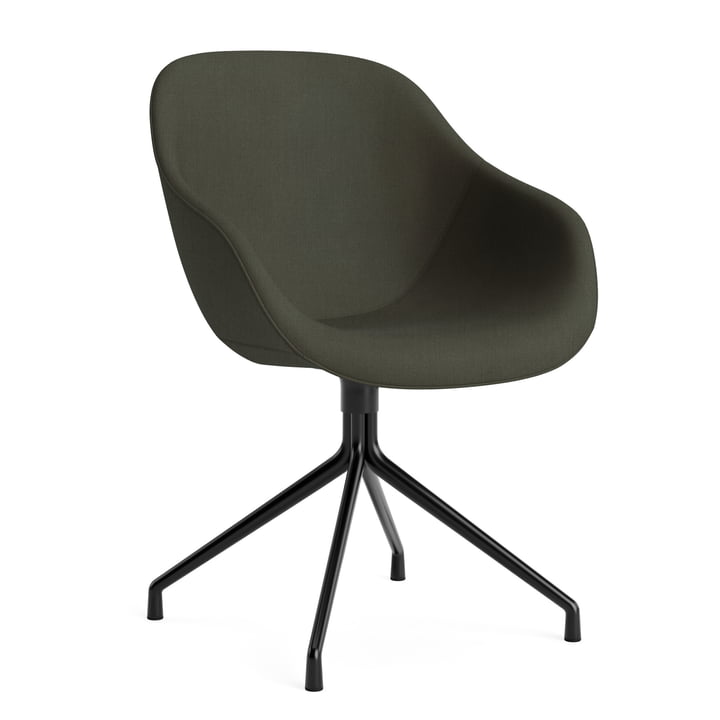 Hay - About A Chair AAC 121 , aluminum powder-coated black / Fiord (961)