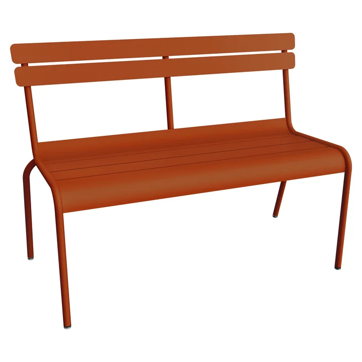Fermob - Luxembourg Bench, stackable, candied orange