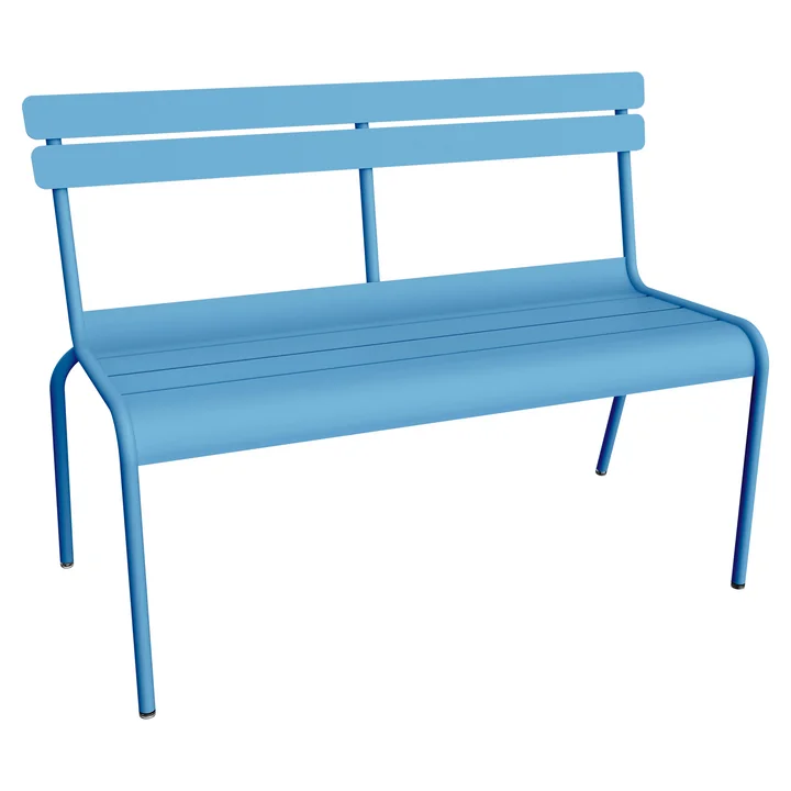 Fermob - Luxembourg Bench, stackable, maya blue