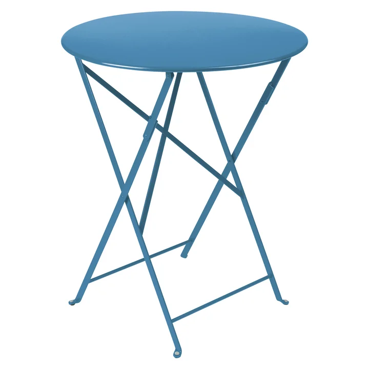 Fermob - Bistro Folding table Ø 60 cm, maya blue