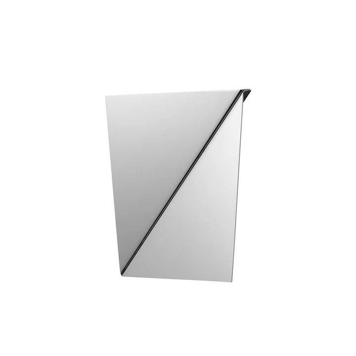 Muuto - Gauze wall mirror, polished steel, 30 x 25 cm