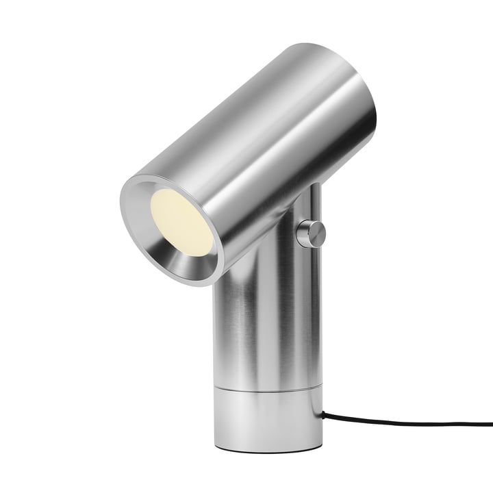 Muuto - Beam LED table lamp, polished aluminum, H 45.4 cm