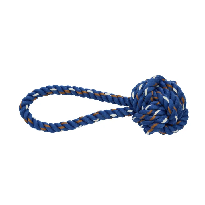 OYOY ZOO - Otto Dog rope toy, optic blue