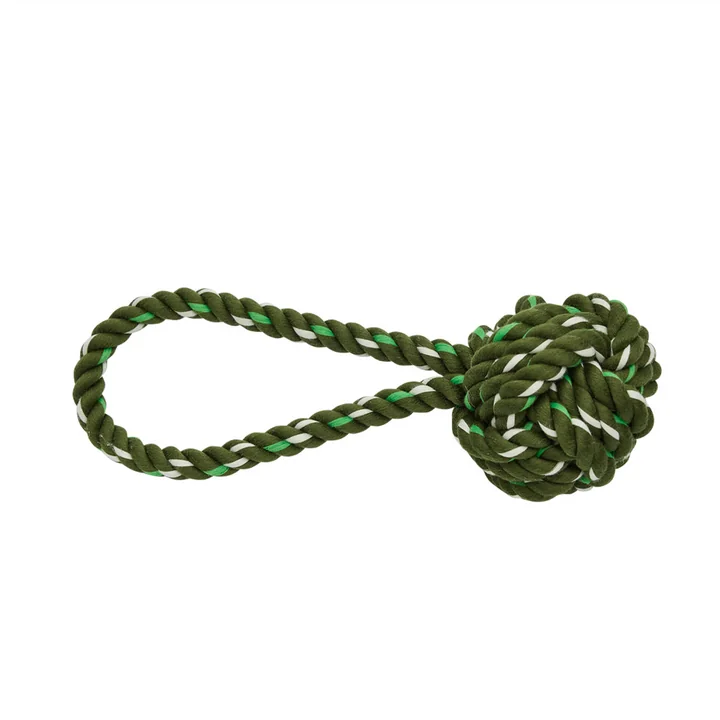 OYOY ZOO - Otto Dog rope toy, olive