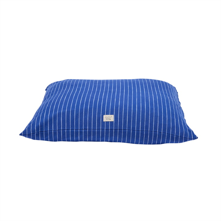 OYOY ZOO - Kyoto Dog cushion, medium, optic blue