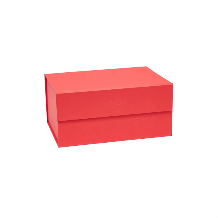 OYOY - Hako Storage box, 24 x 17 cm, cherry red