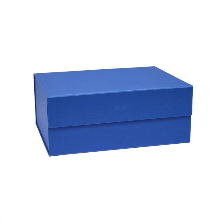 OYOY - Hako Storage box, 33 x 25 cm, optic blue
