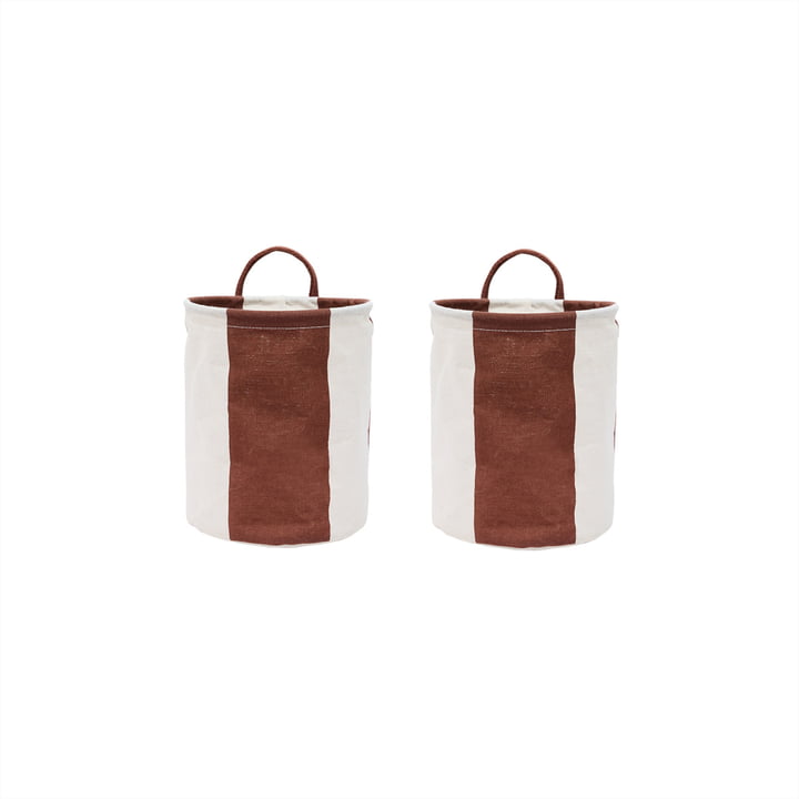 OYOY - Kara Storage basket S, nutmeg (set of 2)