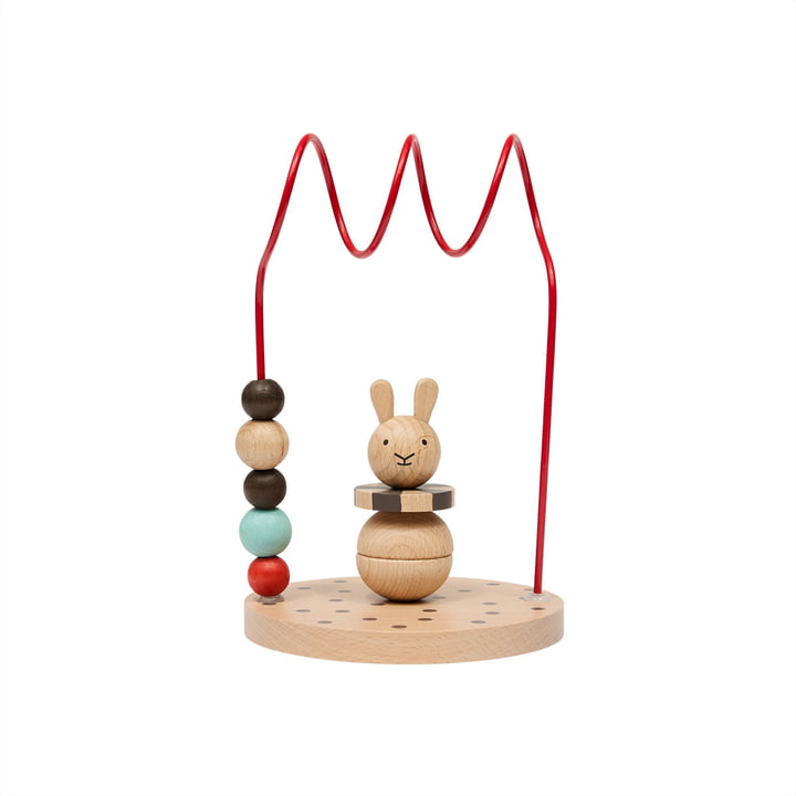 OYOY Mini - Circus Rabbit Abacus, cherry red