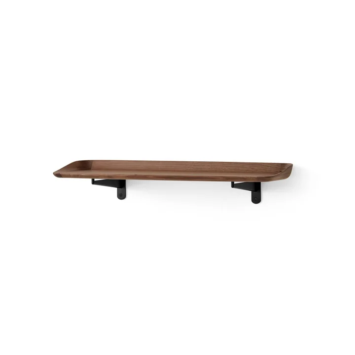 & Tradition - Guild HM14 Wall shelf, 75 x 22.5 cm, black / walnut lacquered