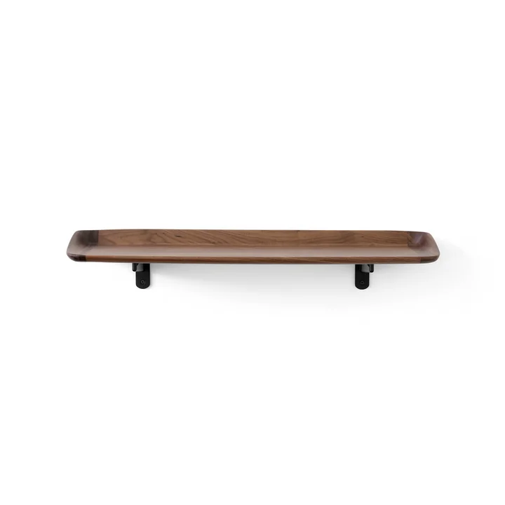 & Tradition - Guild HM14 Wall shelf, 75 x 22.5 cm, black / walnut lacquered