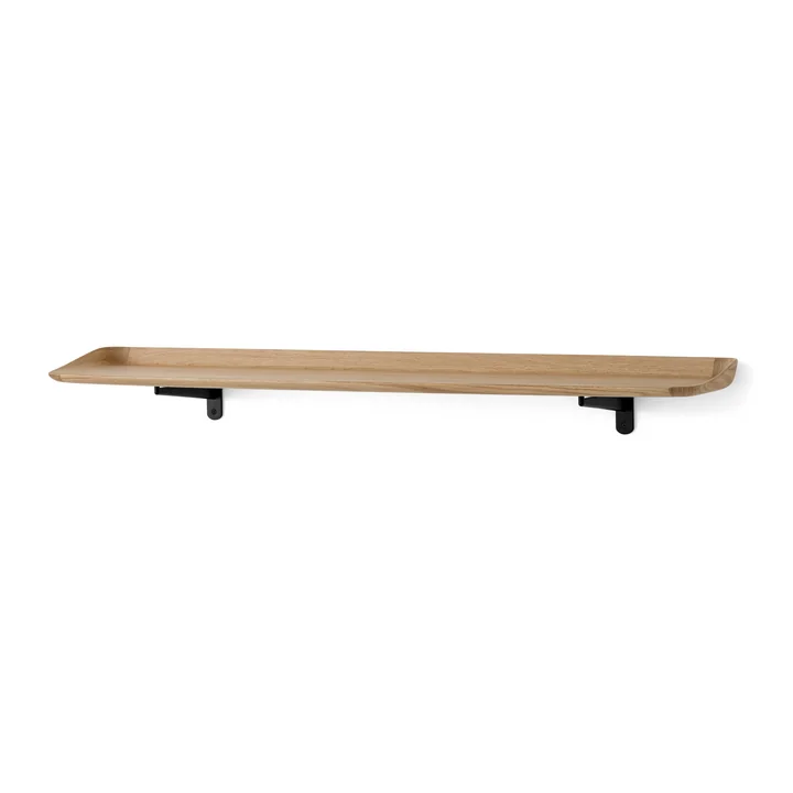& Tradition - Guild HM15 wall shelf, 120 x 25 cm, black / oak lacquered