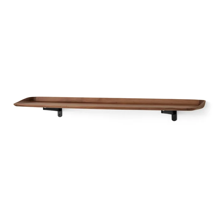 & Tradition - Guild HM15 wall shelf, 120 x 25 cm, black / walnut lacquered