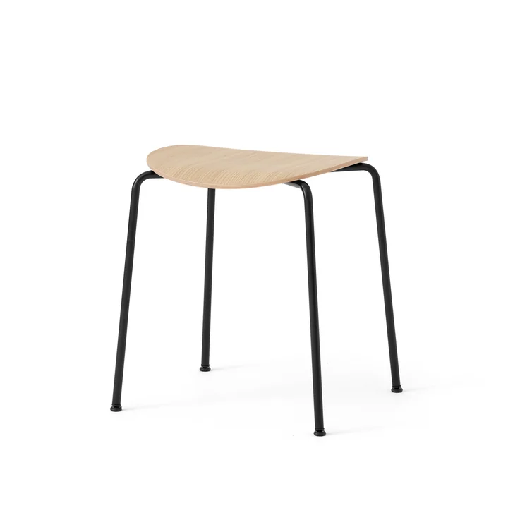 & Tradition - Pavilion AV36 Stool, H 46 cm, oak (plastic glides)