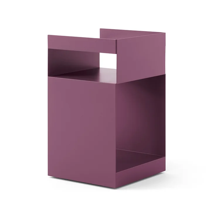 & Tradition - Rotate side table SC73, 59 x 35 cm, steel, dark plum