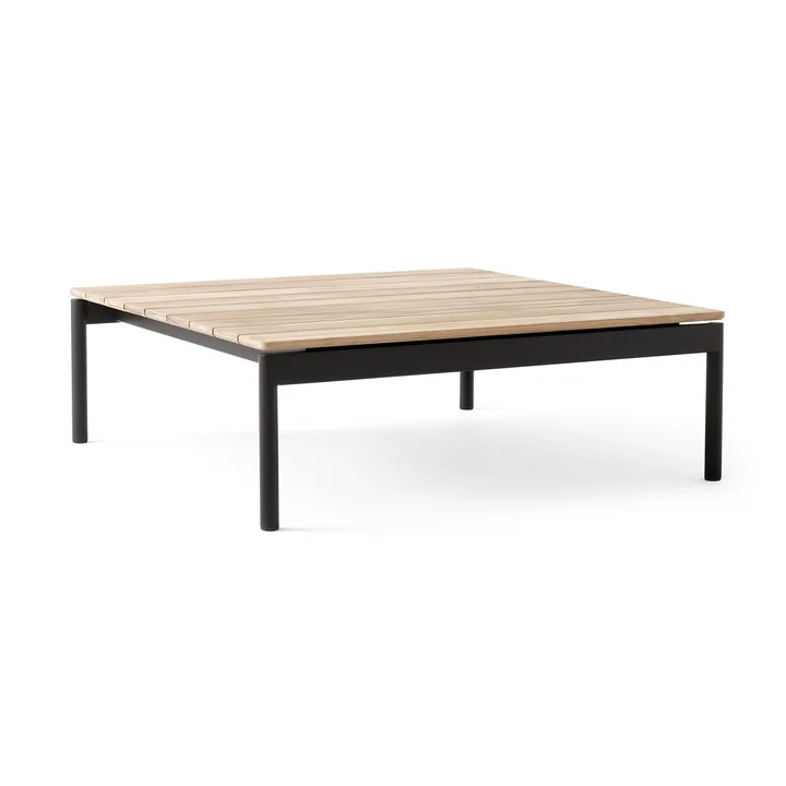 & Tradition - Ville AV50 Outdoor Coffee table, 90 x 90cm, teak / warm black