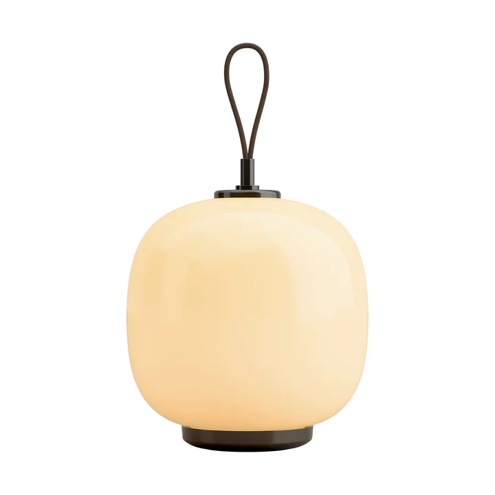 Louis Poulsen - VL45 Radiohus Portable LED table lamp, brass / glossy pale yellow