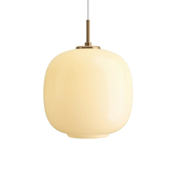 Louis Poulsen - VL45 Radiohus pendant light, Ø 25 cm, brass / glossy pale yellow