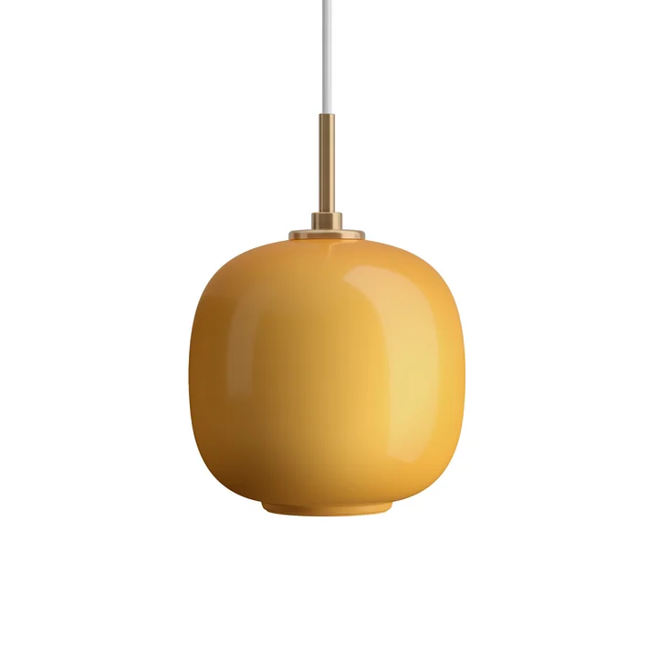 Louis Poulsen - VL45 Radiohus pendant light, Ø 17.5 cm, brass / glossy amber