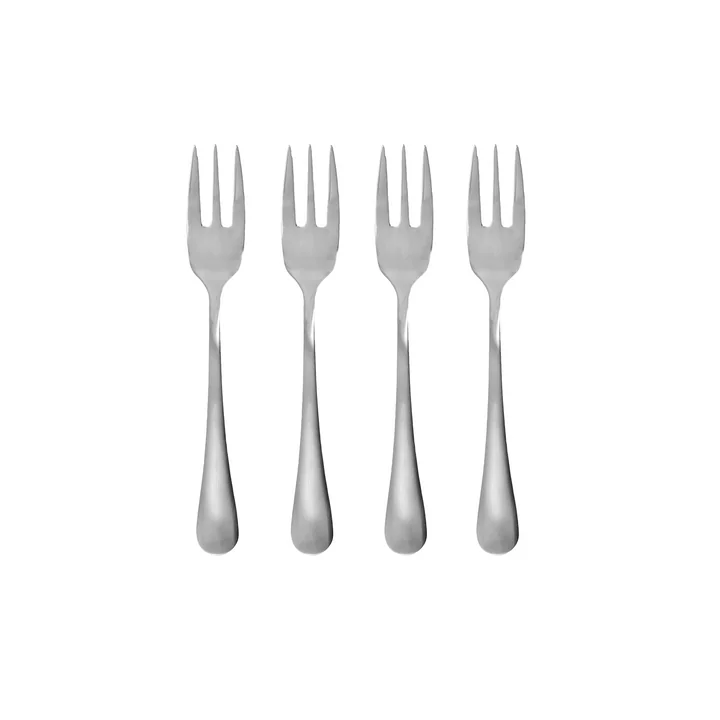 House Doctor - Brush cake fork, silver-finish (set of 4)