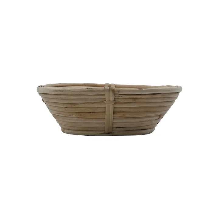 House Doctor - Conical storage basket, L 20 x H 6 cm, rattan