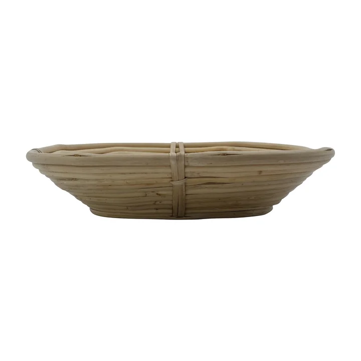 House Doctor - Conical storage basket, L 26 x H 5.5 cm, rattan