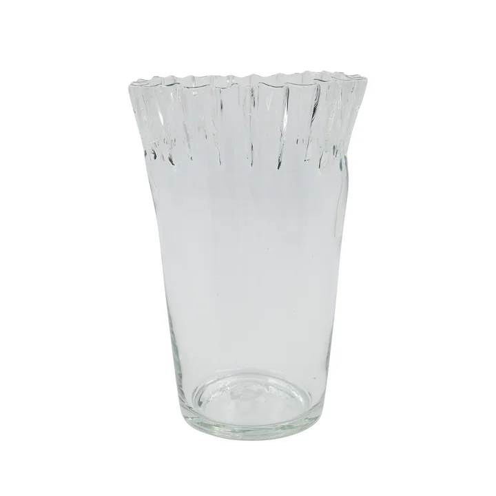 House Doctor - Fold vase, h 28 cm, clear