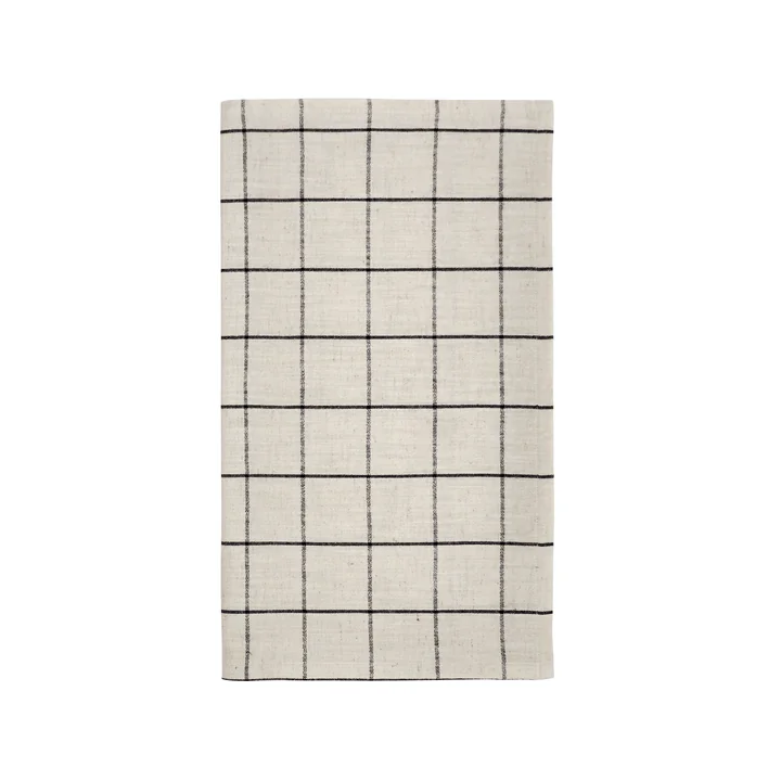 House Doctor - Join table runner, L 140 cm, black / off-white