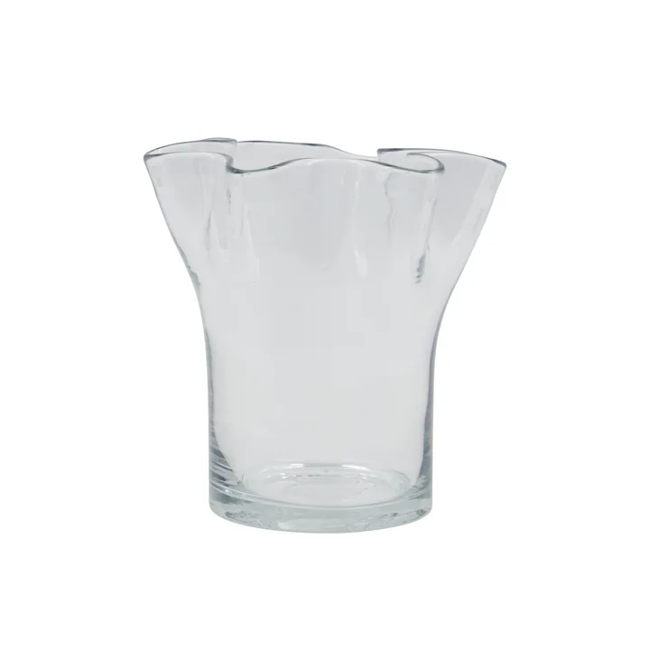 House Doctor - Plis vase, h 17 cm, clear