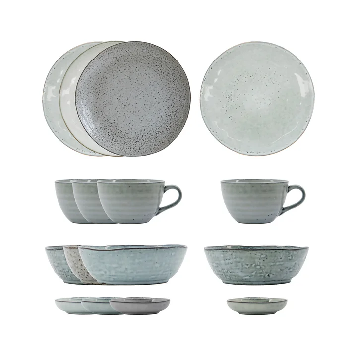 House Doctor - Rustic Brunch set, gray (16 pcs.)